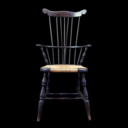 Nichols & Stone American Beech Wood Windsor Comb Back Chair image-2