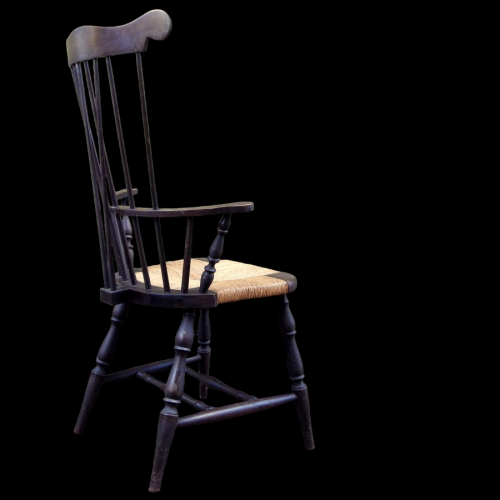 Nichols & Stone American Beech Wood Windsor Comb Back Chair image-4