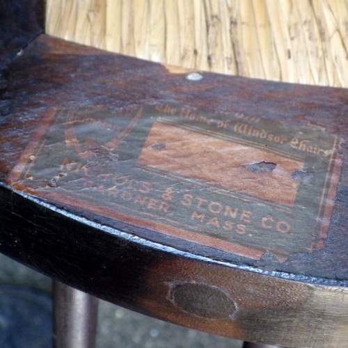 Nichols & Stone American Beech Wood Windsor Comb Back Chair image-6
