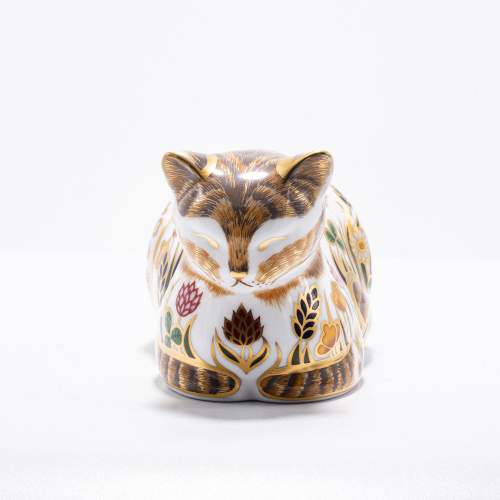 A Royal Crown Derby Cottage Cat Paperweight image-4
