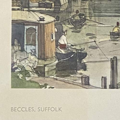 Original Railway Carriage Print of Beccles Suffolk image-3