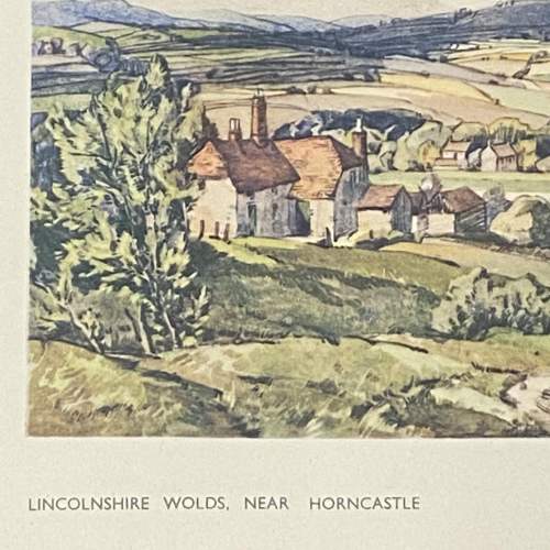 Original Railway Carriage Print of the Lincolnshire Wolds image-3