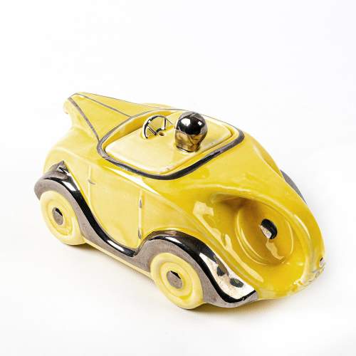 Classic Art Deco 1930s Ceramic Racing Car Teapot by Sadler image-4