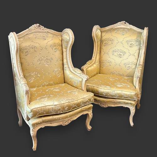 Pair of Early 20th Century French Salon Chairs image-1