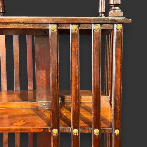Large Late Victorian Mahogany Revolving Bookcase image-4