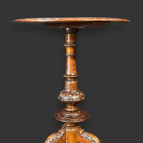 Victorian Inlaid Walnut Occasional Table image-5