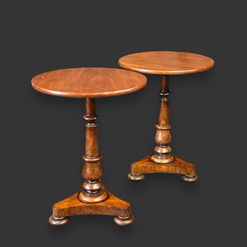 Pair of 19th Century Mahogany Occasional Tables image-1
