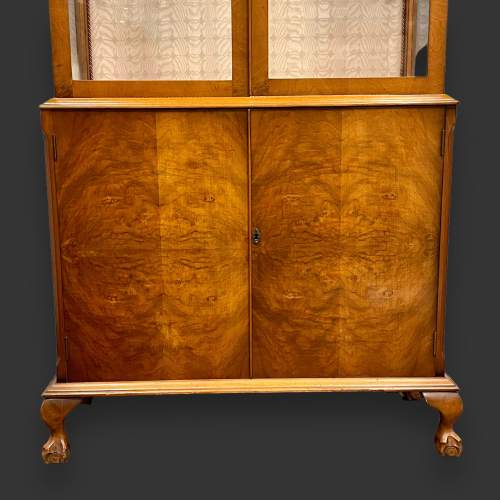 Early 20th Century Walnut Glazed Cabinet image-4