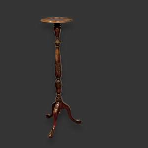 Early 20th Century Carved Mahogany Plant Stand