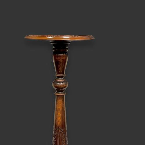 Early 20th Century Carved Mahogany Plant Stand image-3