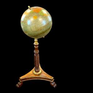 Regency Period Rosewood Stand with Terrestrial Globe