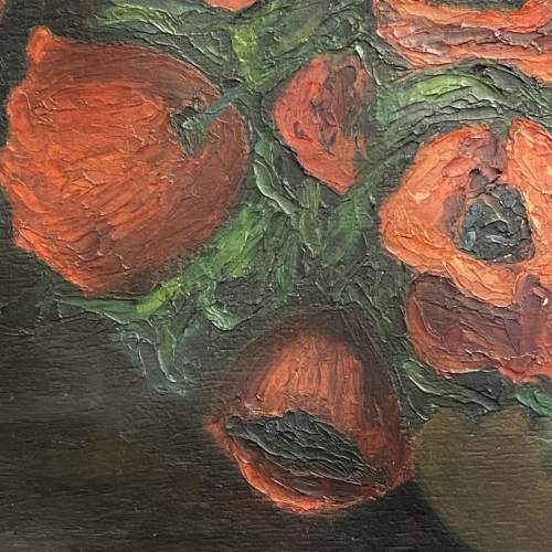 Poppies Oil on Canvas by Ludwig Kuba image-3