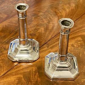 Pair of Early 20th Century Silver Candlesticks