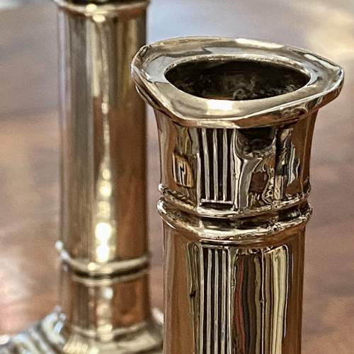 Pair of Early 20th Century Silver Candlesticks image-5