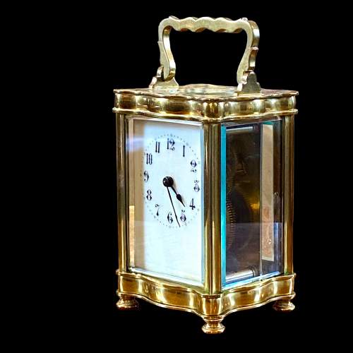 French 8-Day Brass Carriage Clock image-4