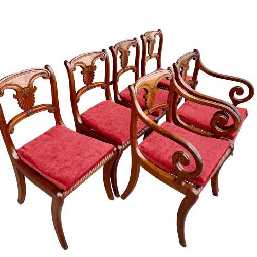 Six Regency Dining Chairs image-2