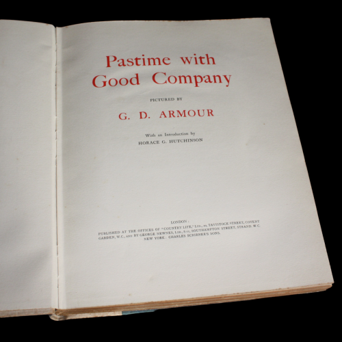 Rare Book: Pastime With Good Company 1914 by Country Life image-2