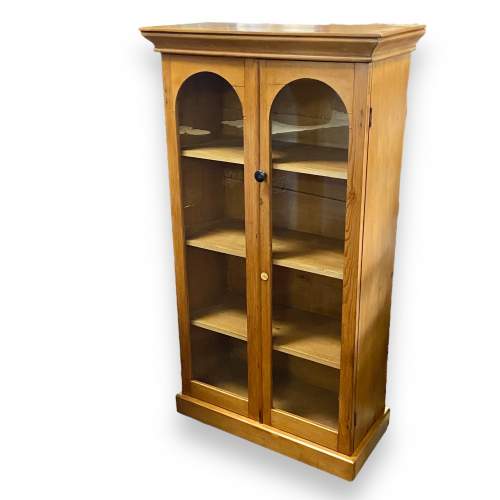 Victorian Pine Glazed Display Cabinet or Bookcase image-2