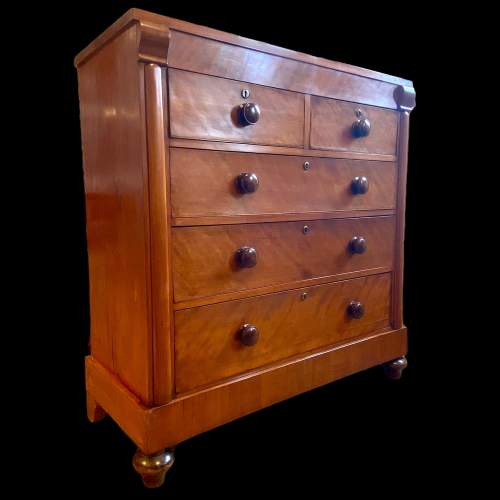 Victorian Satin Walnut Chest of Drawers image-1