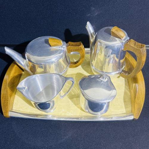 A Complete Piquot Tea Set Complete With Matching Tray image-2