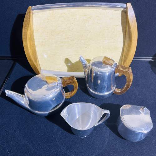A Complete Piquot Tea Set Complete With Matching Tray image-5