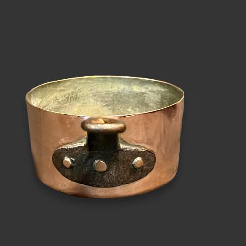 Vintage Small Copper Saucepan image-3