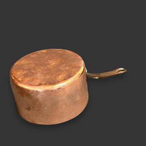 Vintage Small Copper Saucepan image-4