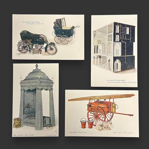 20th Century Set of Raphael Tuck Queen Marys Dollhouse Postcards image-2