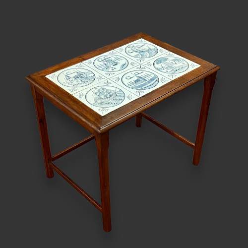 Mid 20th Century Nest of Danish Tile Top Tables image-6