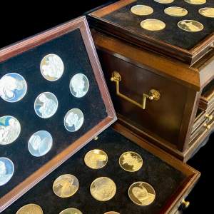 Genius of Leonardo Da Vinci Silver Proof Medal Set