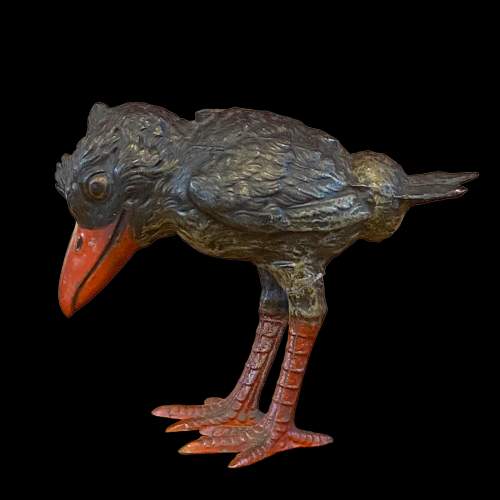 Victorian Spelter Grotesque Bird Match Holder image-2
