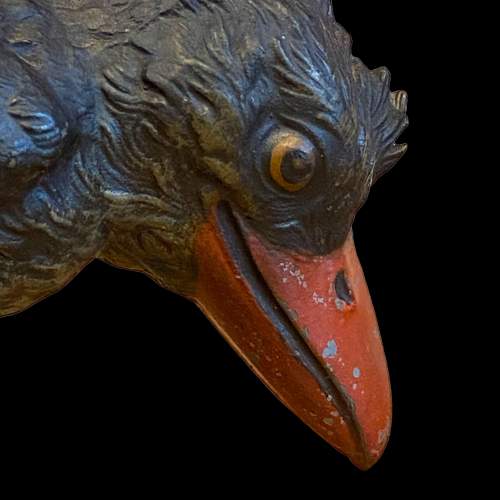 Victorian Spelter Grotesque Bird Match Holder image-3