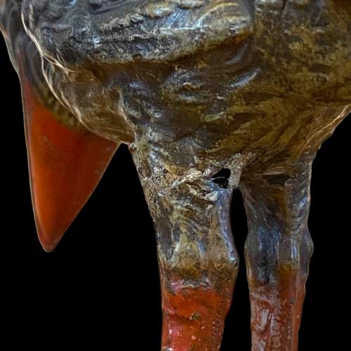Victorian Spelter Grotesque Bird Match Holder image-4