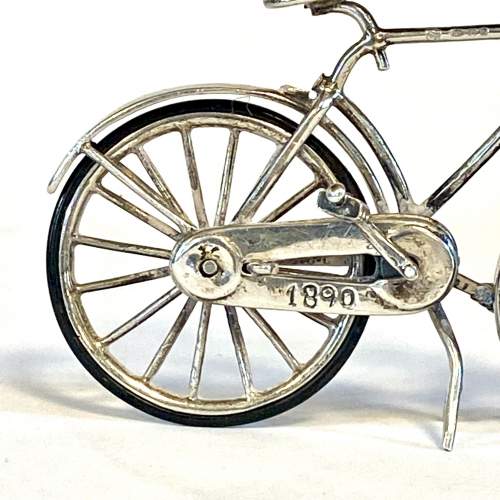 Silver Miniature Bicycle image-3