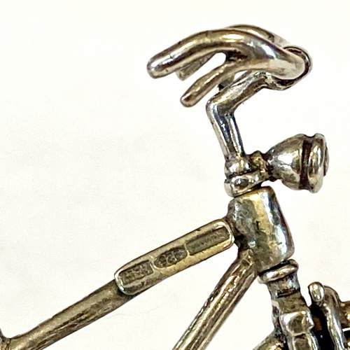 Silver Miniature Tandem Bicycle image-3