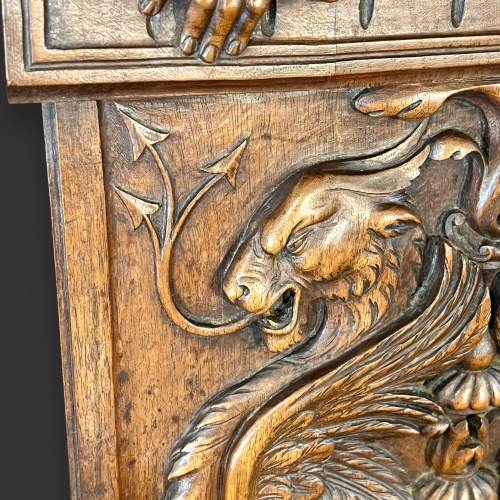 18th Century Carved Wooden Panel image-5