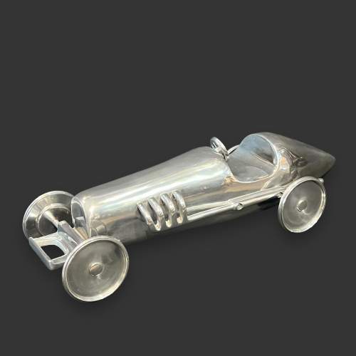 Large Scale Cast Aluminium Model of a Vintage Racing Car image-1