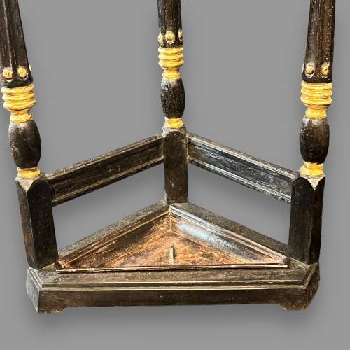 Victorian Cast Iron and Brass Corner Stick Stand image-5