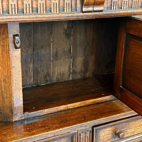 Titchmarsh and Goodwin Solid Carved Oak Court Cupboard image-3