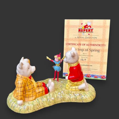 Royal Doulton Rupert the Bear Series The Imp of Spring image-1