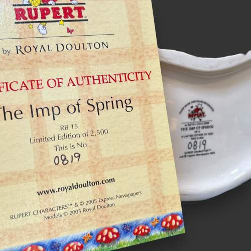 Royal Doulton Rupert the Bear Series The Imp of Spring image-6