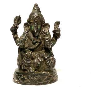 19th Century Hindu Bronze Figure of Ganesha
