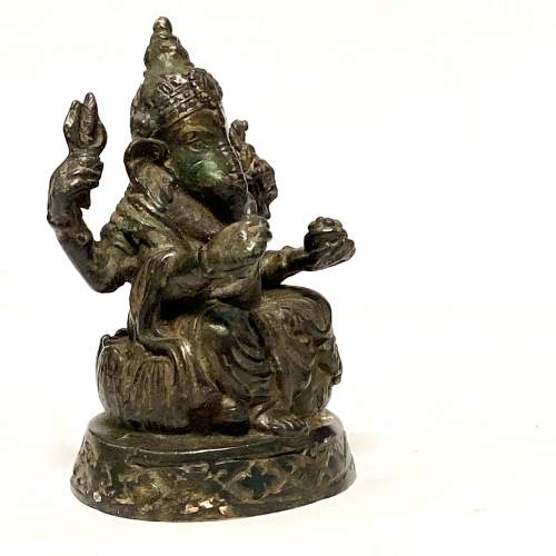 19th Century Hindu Bronze Figure of Ganesha image-2