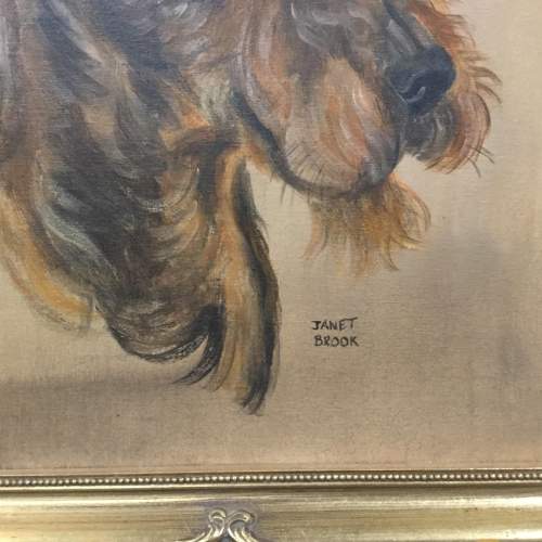 Oil On Canvas of Airedale Terrier by Jane Brook image-3