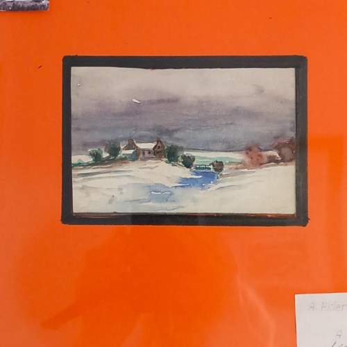 Watercolour reputedly painted by Adolf Hitler. December 1918 image-2