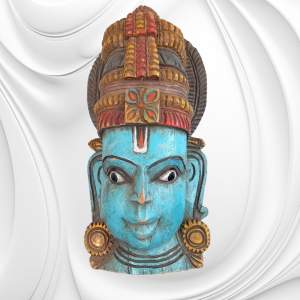 Indian Painted Deity Mask