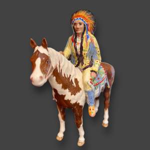 Beswick Indian on Skewbald Horse