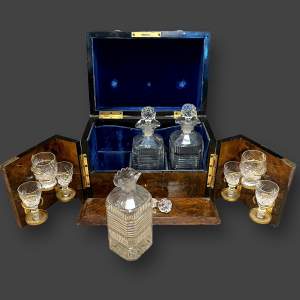 Victorian Walnut and Brass Mounted Liquor Box