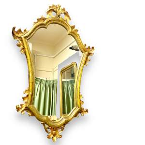 Beautiful early 1900s Carved Giltwood Framed Mirror
