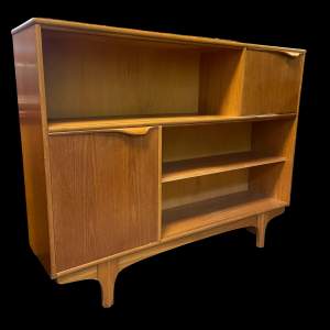 S-Form 1960s Retro Teak Display Unit Bookcase